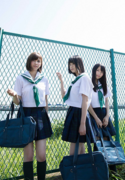 [YS Web] 日本美少女组合欅坂46学生装户外摄影 Vol.618