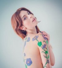 非主流图片美女性感纹身图案