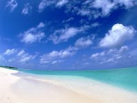 风景图片海边沙滩蓝天美图大全