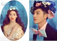 婚纱图片创意韩系风情侣写真
