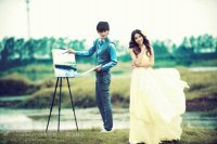 婚纱图片个性韩系风格外景写真