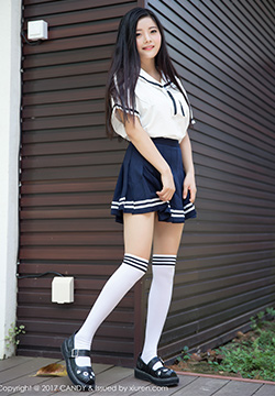[糖果画报] 可爱妹子林美惠子Mieko学生的制服写真 Vol027