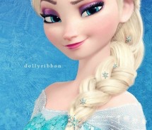 唯美女生Elsa女王冰雪皇袍图片