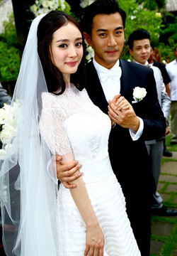 杨幂刘恺威幸福浪漫的婚纱摄影图片