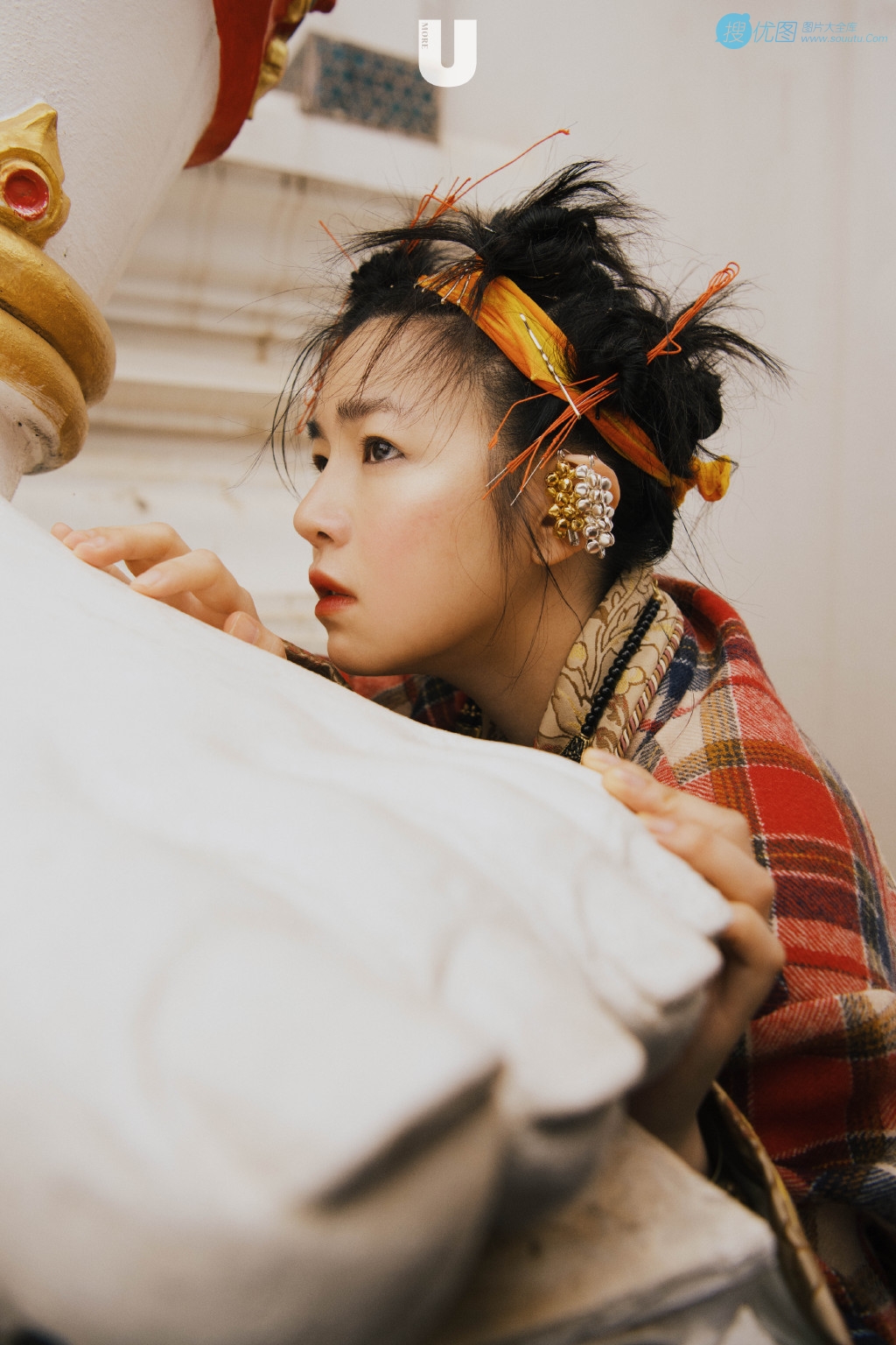 陈妍希日系风格杂志写真大片，高清静距离下的日式少女